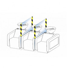 Защитный экран для парикмахерских моек Light